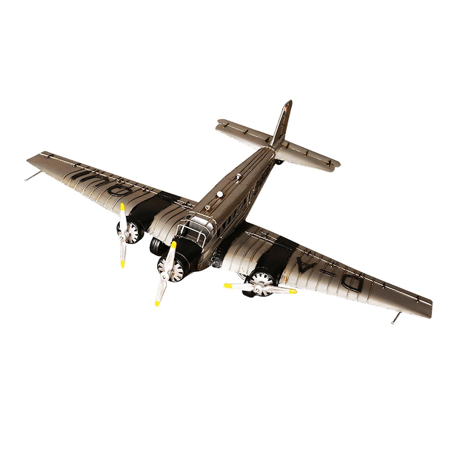 Aircraft Model Party Favors Ornaments Retro Style Plane Model Simulated Blue