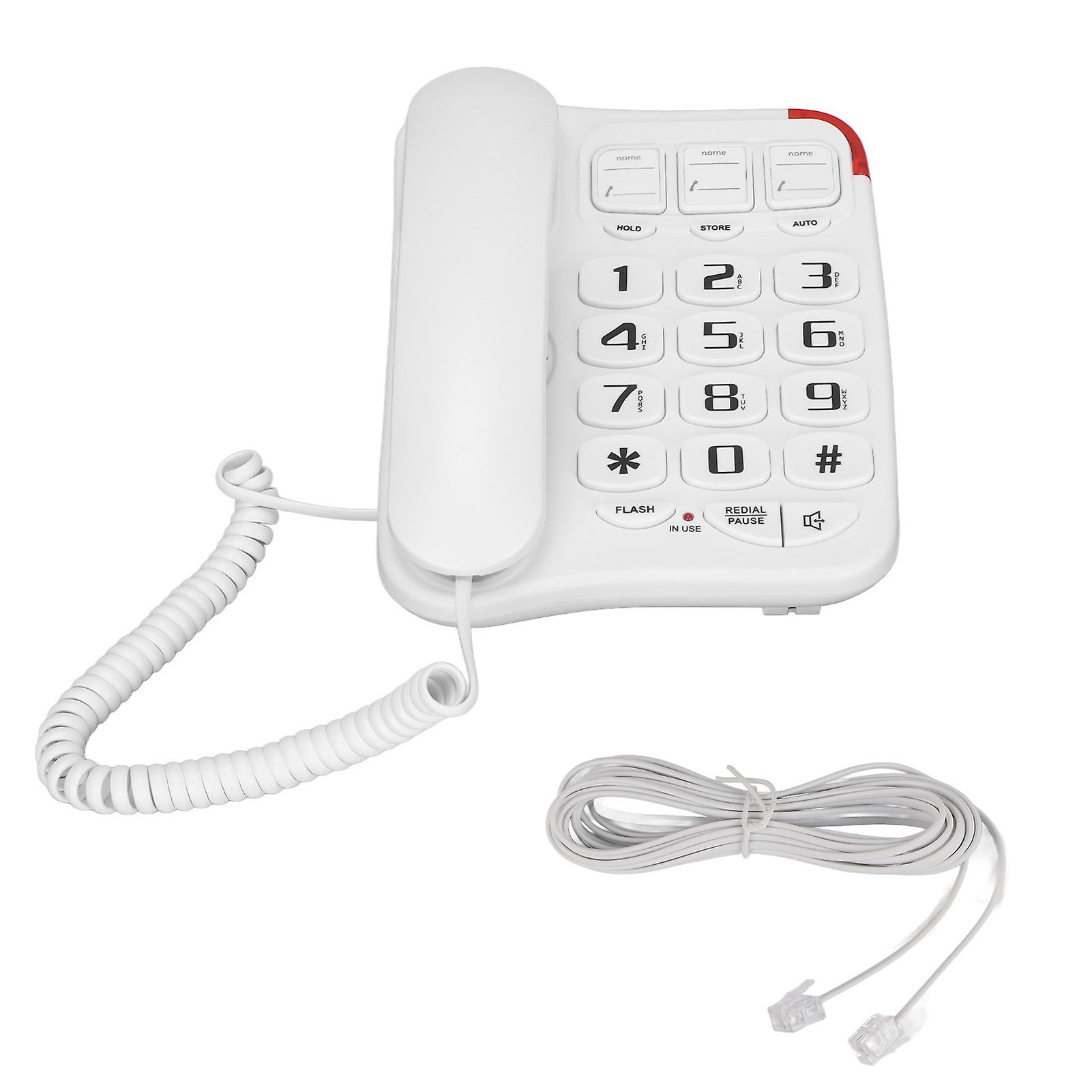 Big Button Phone with Photo Memory Keys and Amplified Sound for Seniors and Home Office