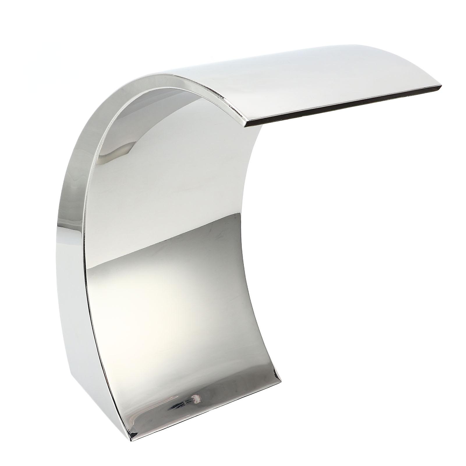 Stainless Steel Pool Fountain Nozzle with G1 1/2 Female Thread, Pool Waterfall Outlet, Rounded Arc Design