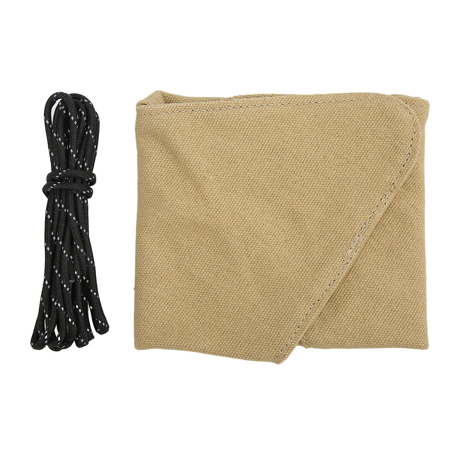 Tripod Stool Cloth Foldable Portable Triangle Stool Cloth Handcraft Sturdy Camping Stool Cloth for BBQ Party Hiking Khaki