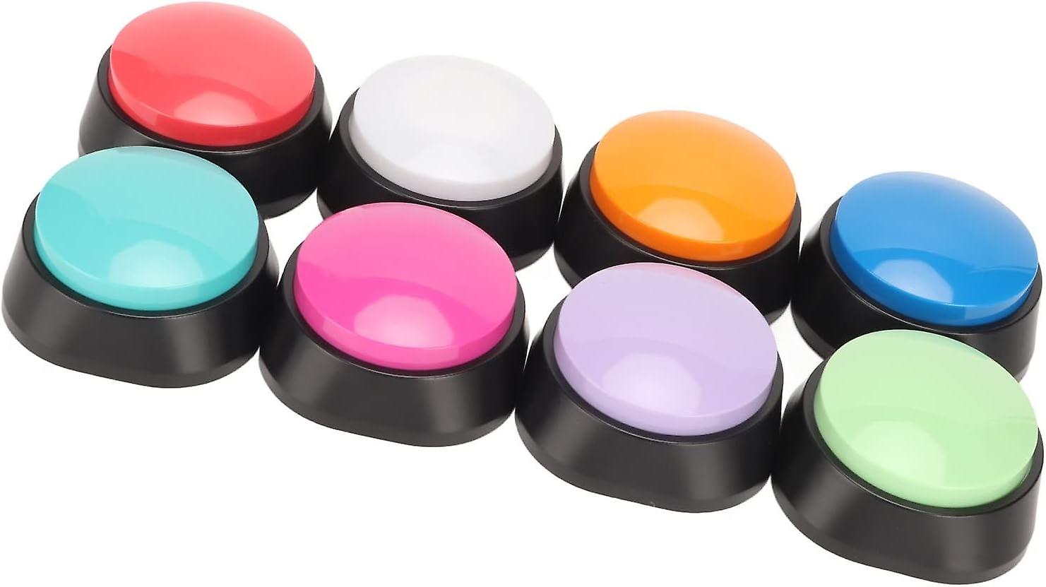 8 Color Voice Recording Button, 30 Seconds Talking Message, Dog Buttons for Communication Pet Traini