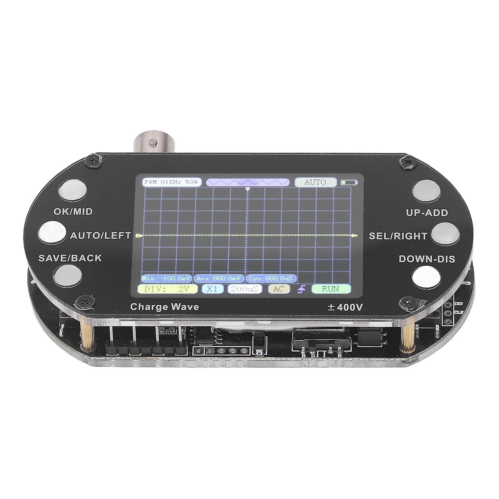Digital Oscilloscope 2.5MHz Sampling 2.4in TFT Display 320x240 Resolution Signal Waveform Transistor 
