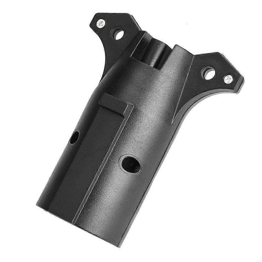 12V 7 to 4 Pin Trailer Light Plug Connector Adapter, Black Plastic