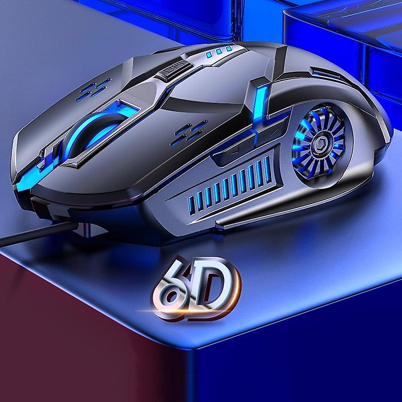 YINDIAO G5 3200DPI 6-keys RGB Light Wired Gaming Mouse