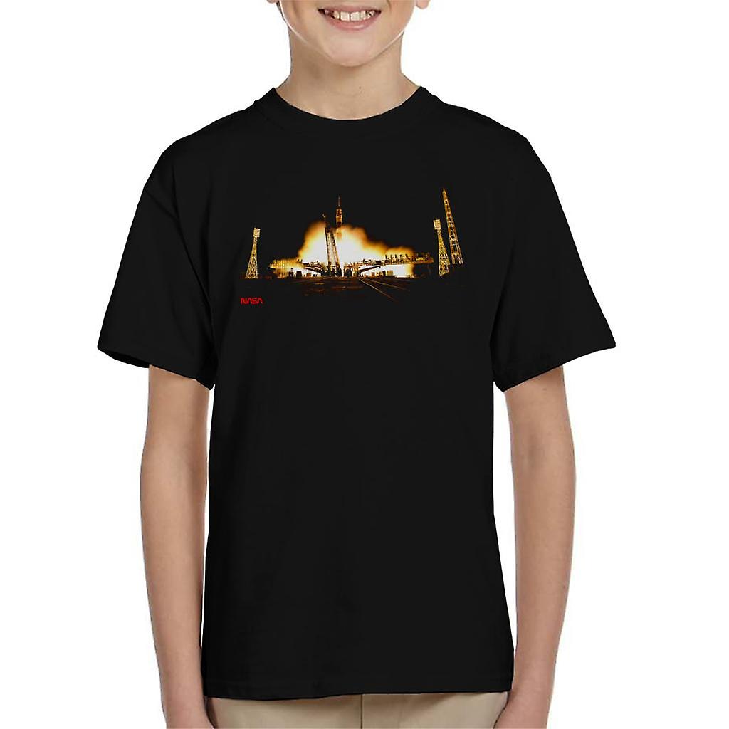 NASA Soyuz Rocket Launch Shot Kid's T-Shirt