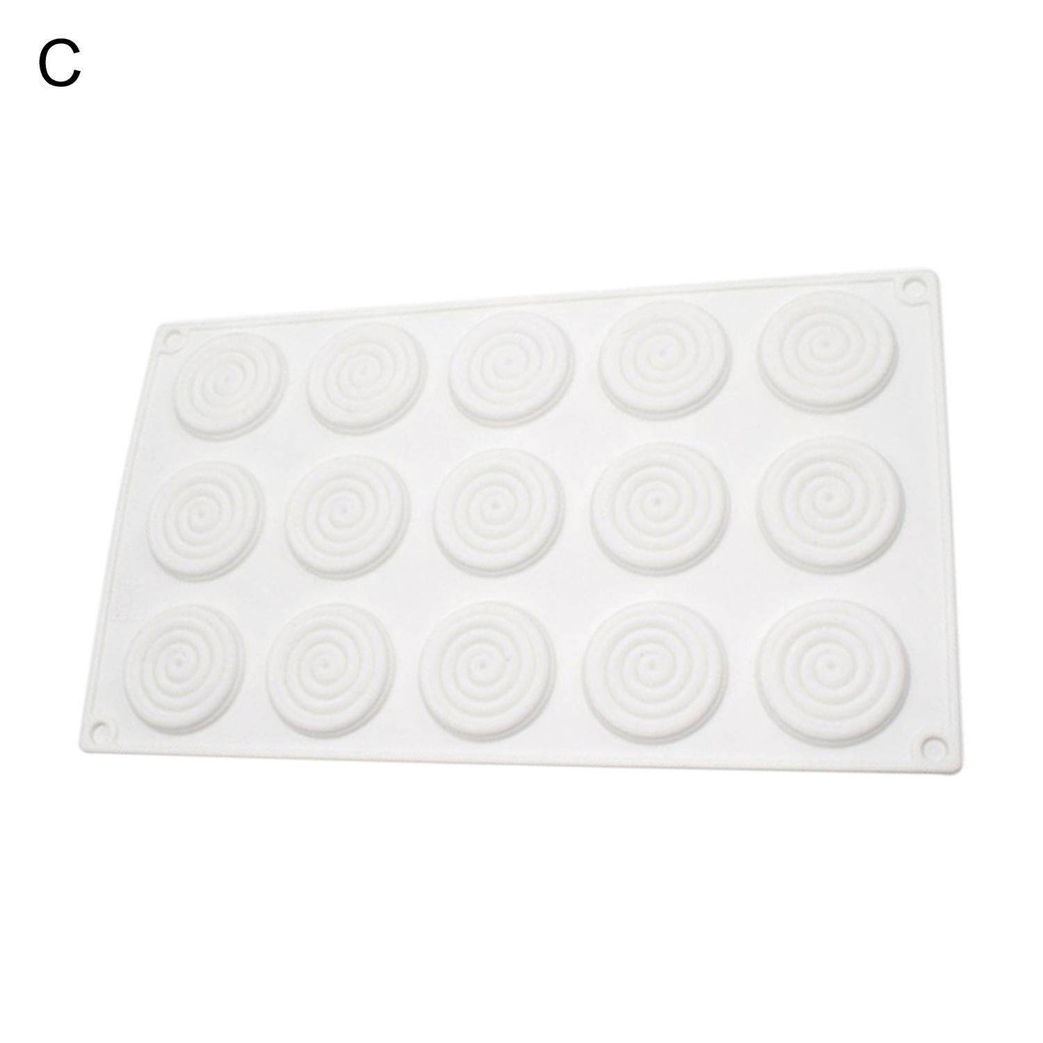 Cake Decoration Mold Screw Thread Pattern Non-stick Silicone Clear Texture Chocolate Mold Kitchen