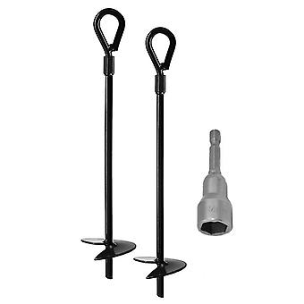 ,heavy Duty Dog Anchor For Up To 220lbs,easy To Install And Remove, Perfect For Yard, Camping 2pcs