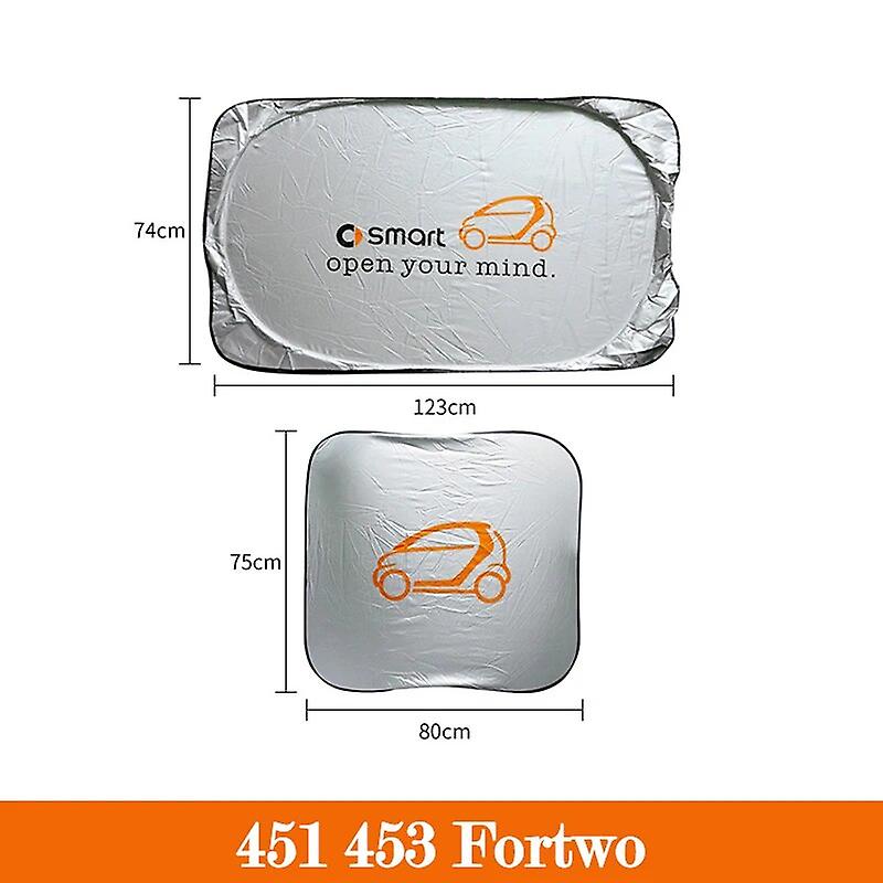 Parasole parabrezza per parabrezza per auto Parasole per Smart Fortwo Forfour 453 451 450 Accessori per auto Strumenti di protezione solare ~ 19809