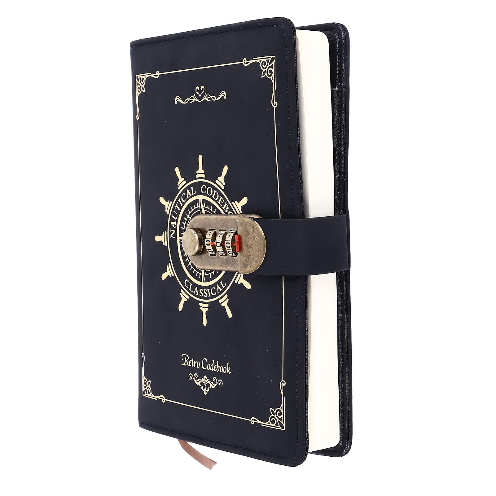 B6 Notebook with Combination Lock 240 Pages Ruled Paper for School ...