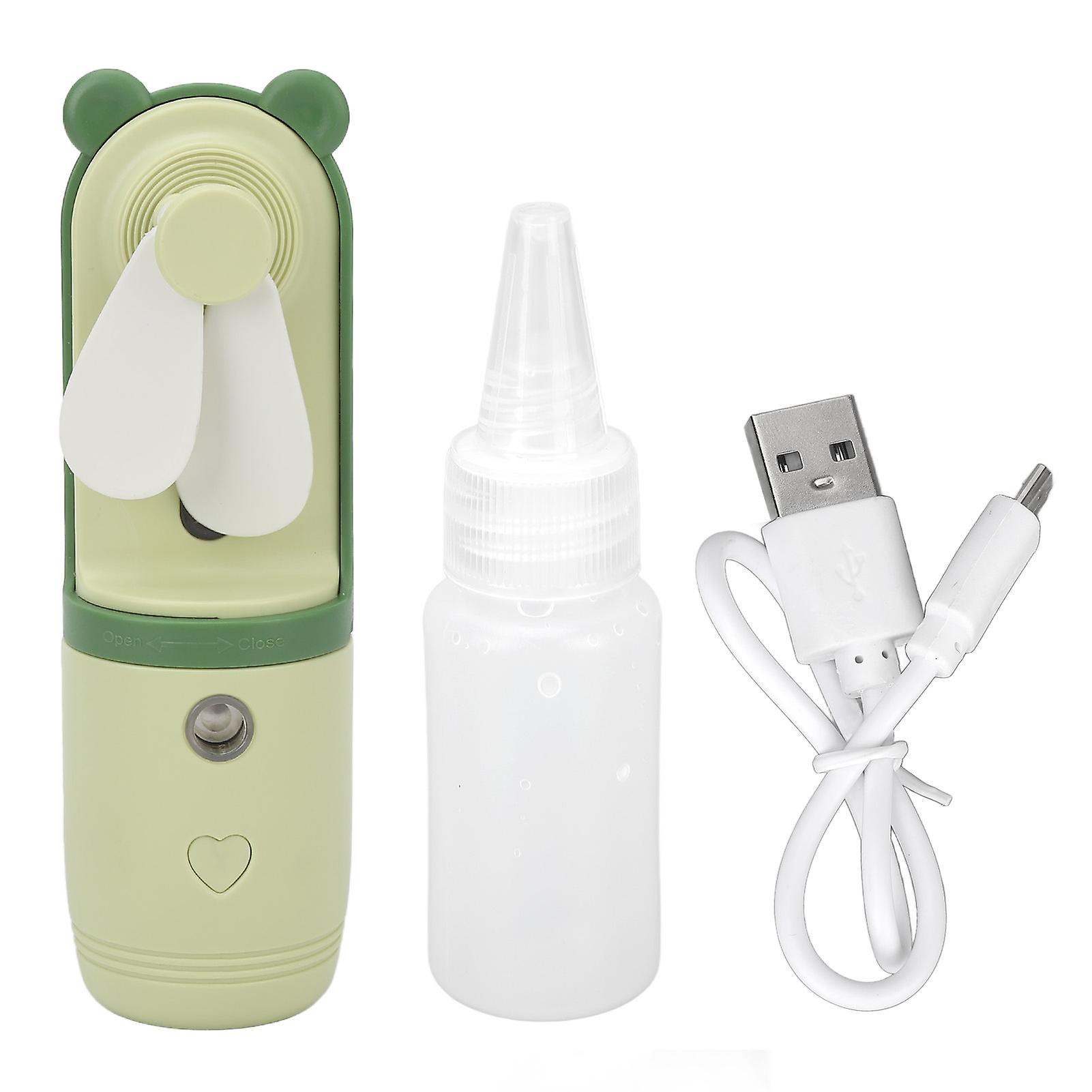 Handheld 3-Level USB Charging Misting Fan with Spray
