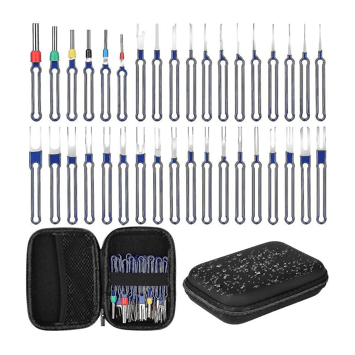 36pc Terminal Removal Tool Kit Pin Extractor Tool, Terminal Ejector Kit, Electrical Wire Connector