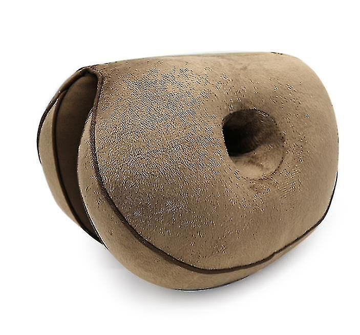 Multifunctional Double-folding Comfort Seat Cushion,memory Foam Buttocks Cushion(coffee)