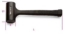 Beta 013910165 1391 65 65Mm Dead-Blow Hammers Entirely Covered With Rubber