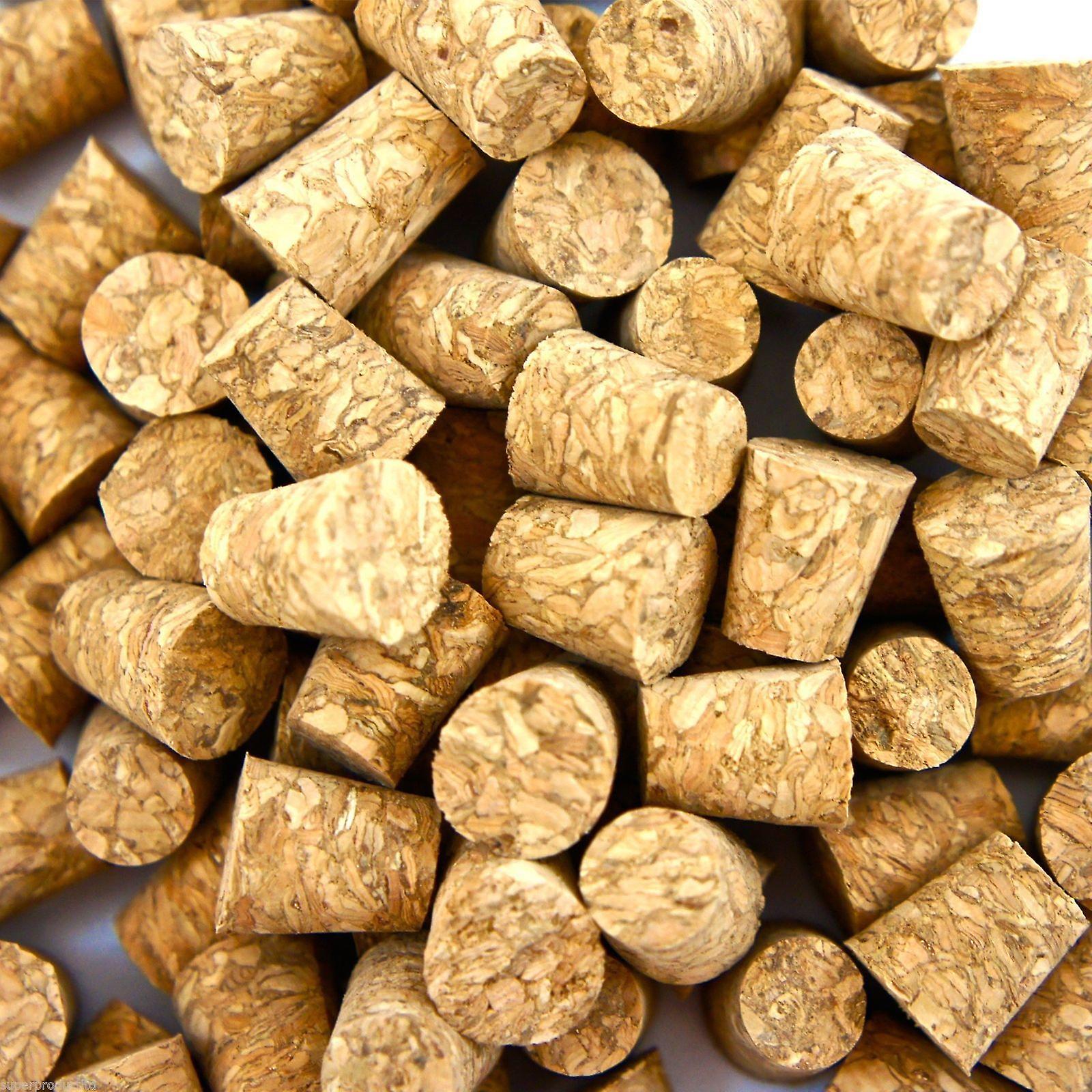 100 Pcs small body piercing corks for needles natural tool stopper jewelry stud