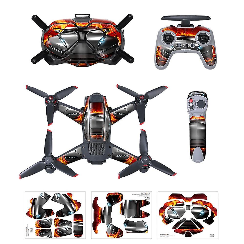 Sunnylife Colorful Sticker for DJI FPV Drone Goggles Glasses V2 Remote Control Transmitter Rocker