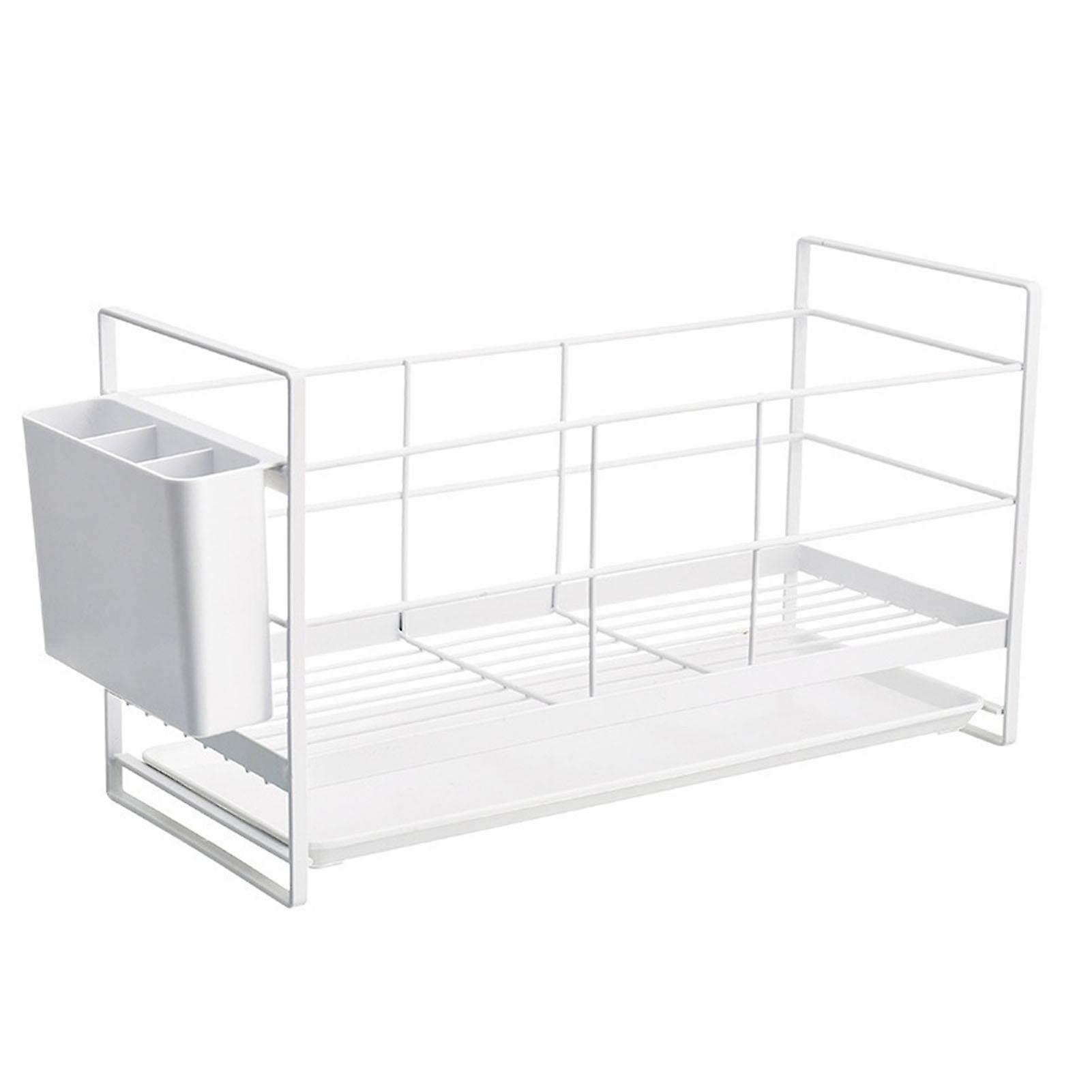 Pull Out Cupboard Multifunctional Iron Wire Dish Drainer Rack Organizer for Kitchen