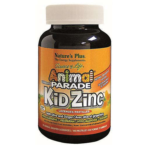 Animal Parade Kid锌橘子，90 支装，Natures Plus （Pack of 3）