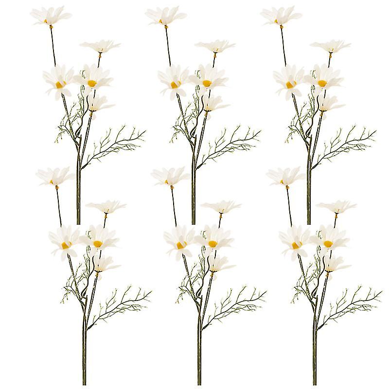 6pcs Lifelike Simulation Flower