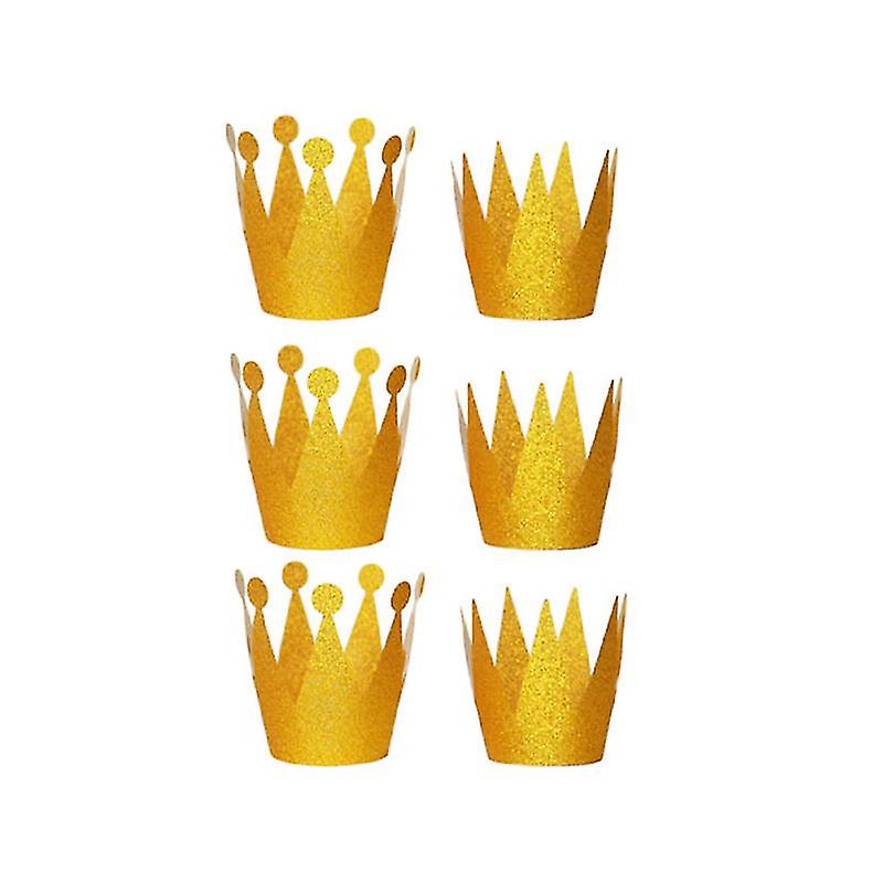 6pcs Crown Shaped Party Celebration Hat With A 5m Rope