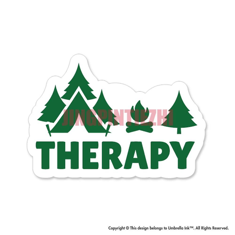 Camping Therapy Adventure Sticker Explore Mountains Decals Car  Stickers