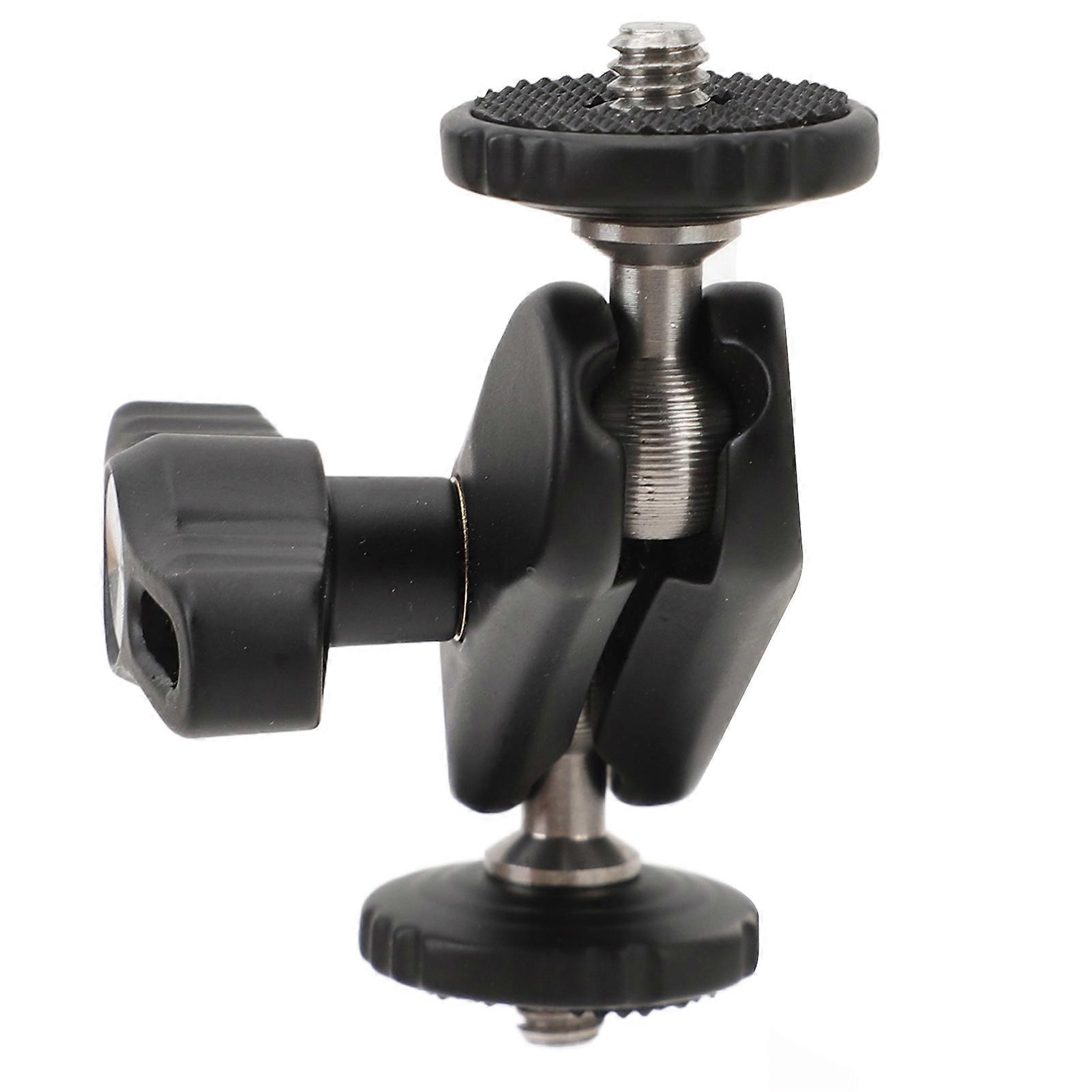 Universal Articulating Arm 360 Degree Rotation Aluminum Alloy 1/4inch Screw CNC Machined Dual Ball Head Articulating Arm for Monitor Fill Light Camera