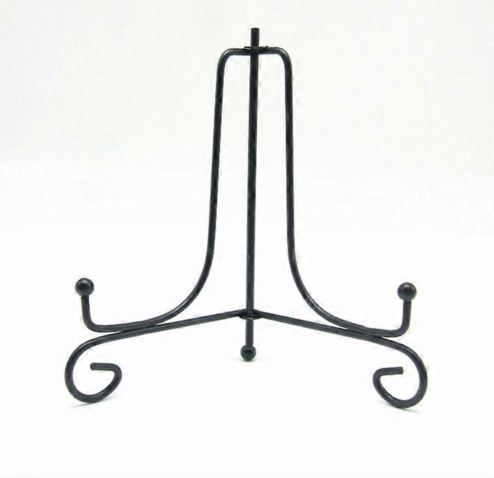 Display Board Stand - 4" Board Shelf Display + Metal Easel Stand for Photo Frames, Decorative Boards, Books, Photos, Collectibles (2-Pack)