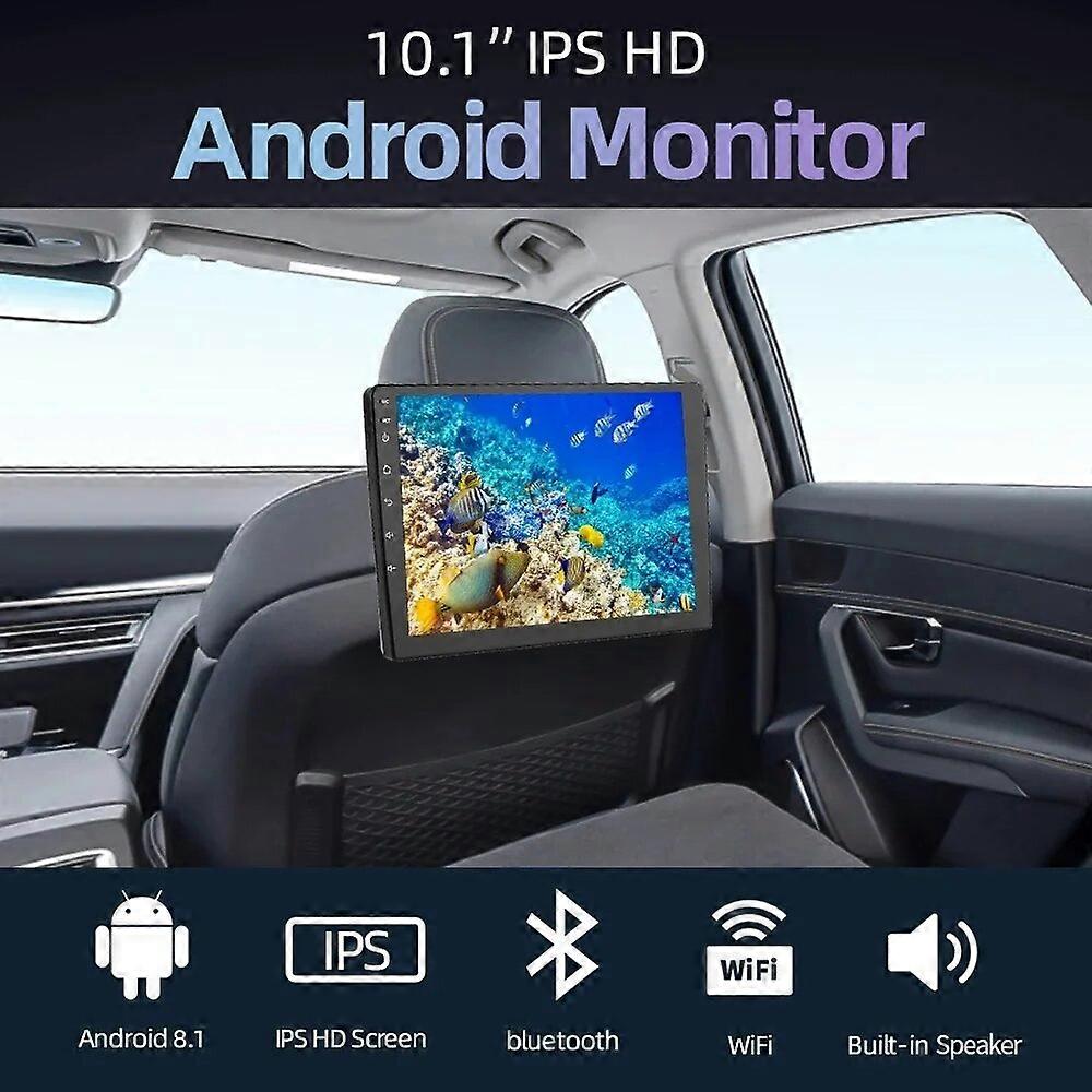 Car Headrest Display 10.1 "IPS Screen Android 8.1 HD1080P WIFI/USB/TF/BT Car Rear Multimedia Display Image /Miracast App Downloa FN9U2963