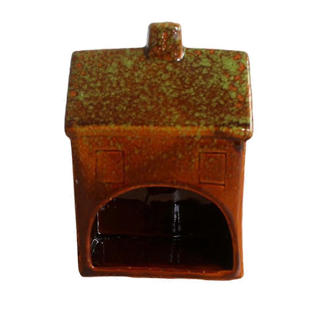 Ceramic Hamster House Cute House Shape Ceramic Hamster Hideout House