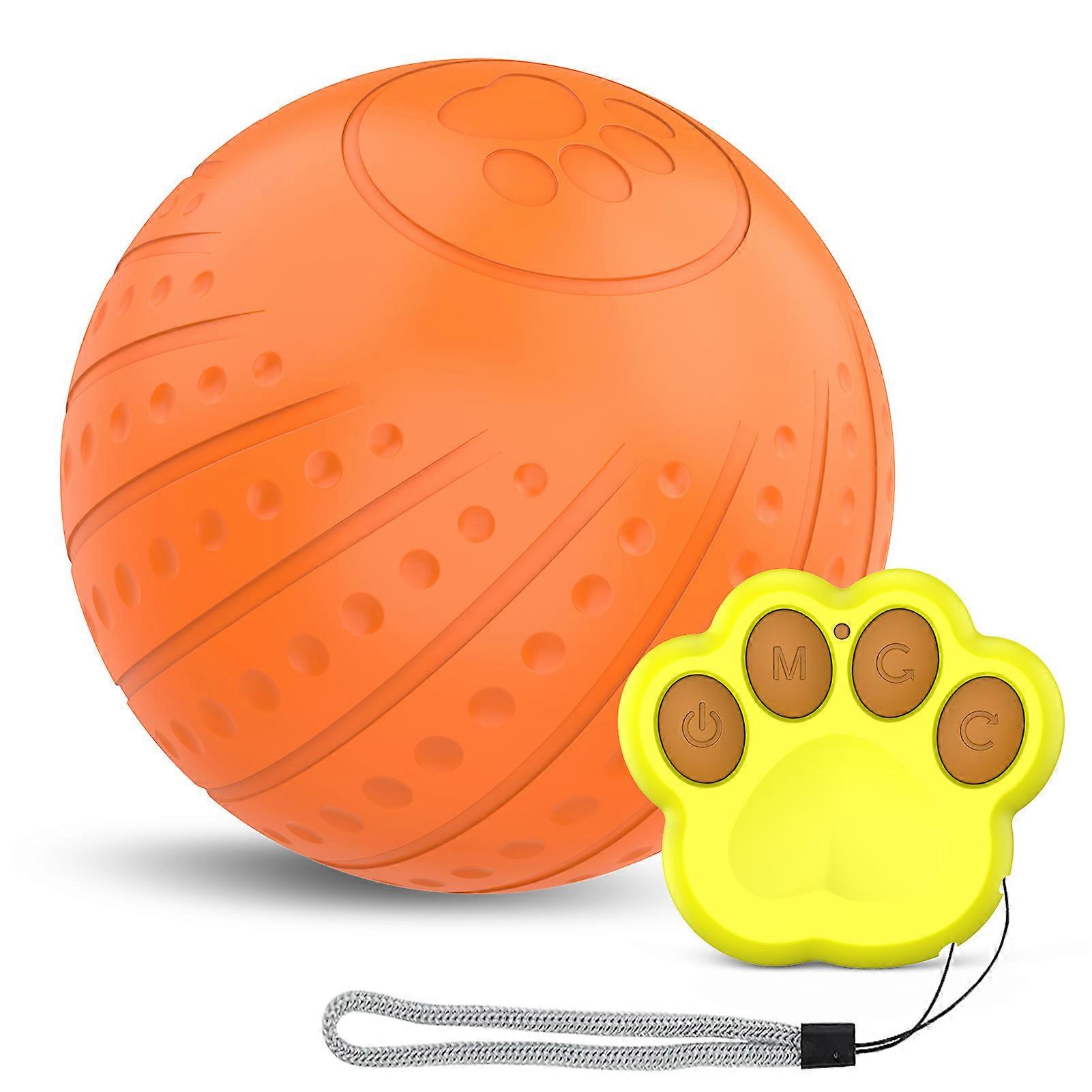 Intelligent Interactive Dog Toy Ball with Remote Control 2 Interactive Modes Low Noise Active Rolling Ball Pet Chew Toy