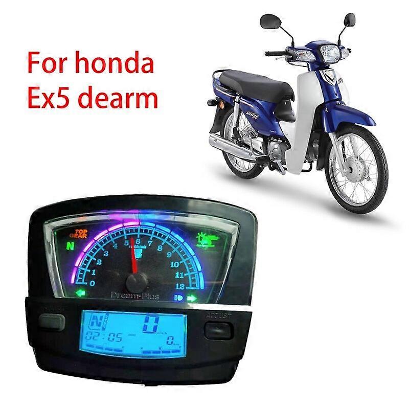for Honda EX5 Speedometer Colors LCD Digital Odometer Dashboard Speedometer Meter Tachometer Gear Indicator