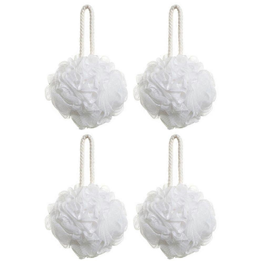 4 shower balls, super soft shower flower, anti-spread bath, bubble net, back towel