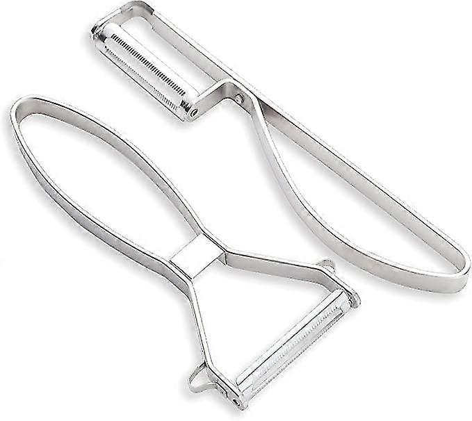 2-delt tomatskreller og potetskreller med ergonomisk håndtaksdesign for grønnsaker, myk hudfrukt, tomater, agurker, epler, mango