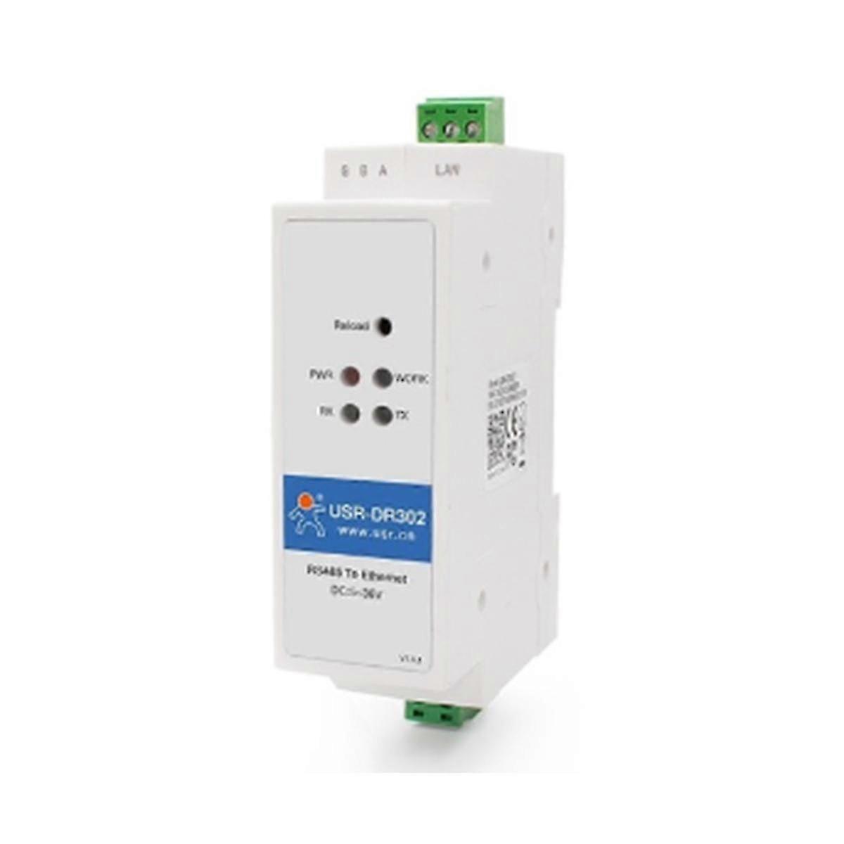 -DR302 Din Rail Serial RS485 la Ethernet TCP IP Server Modul Convertor Ethernet Modbus RTU la Modb