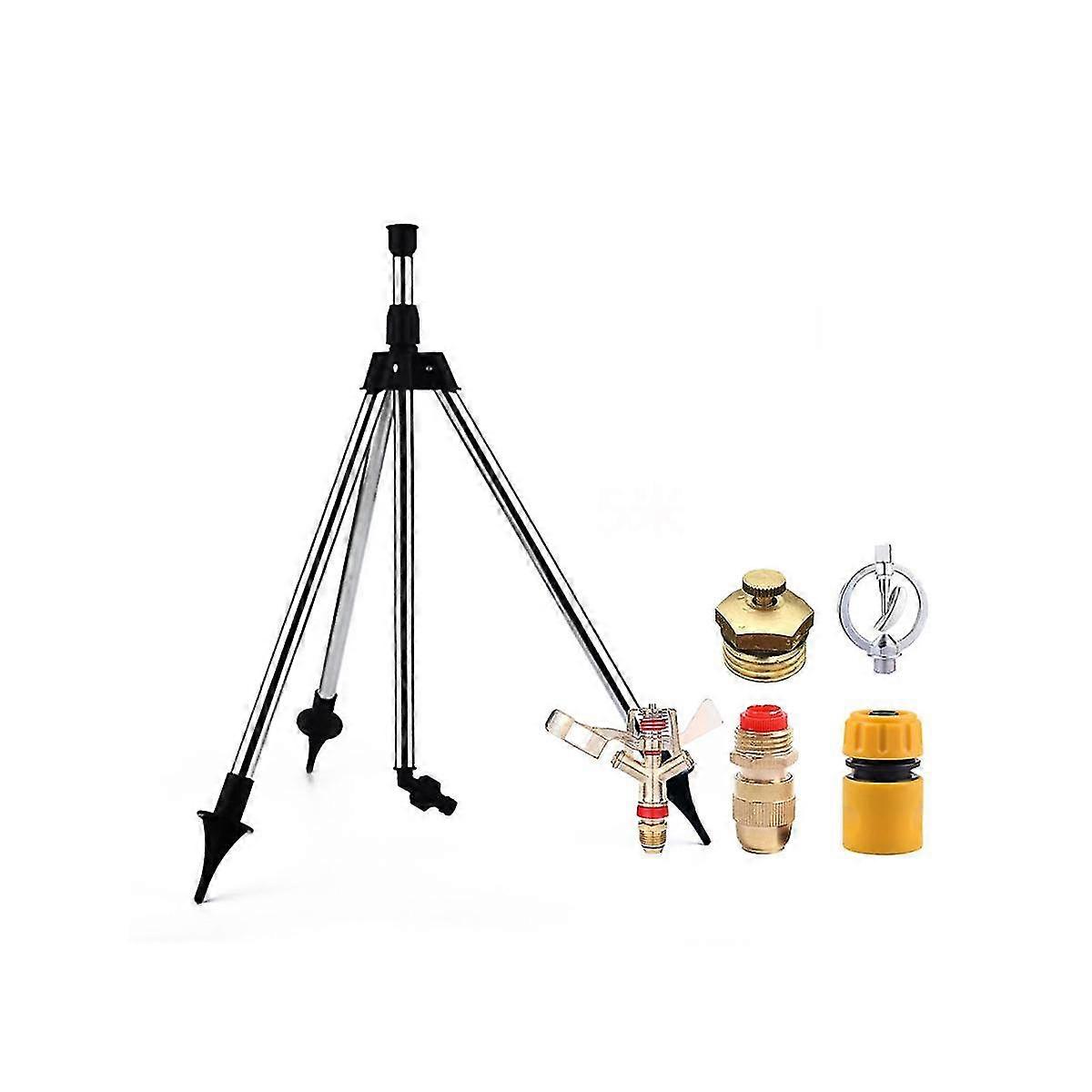 Rotating Tripod Sprinkler, 360Degree Automatic Rotating Irrigation Watering Sprinklers, for Garden Irrigation, Yard