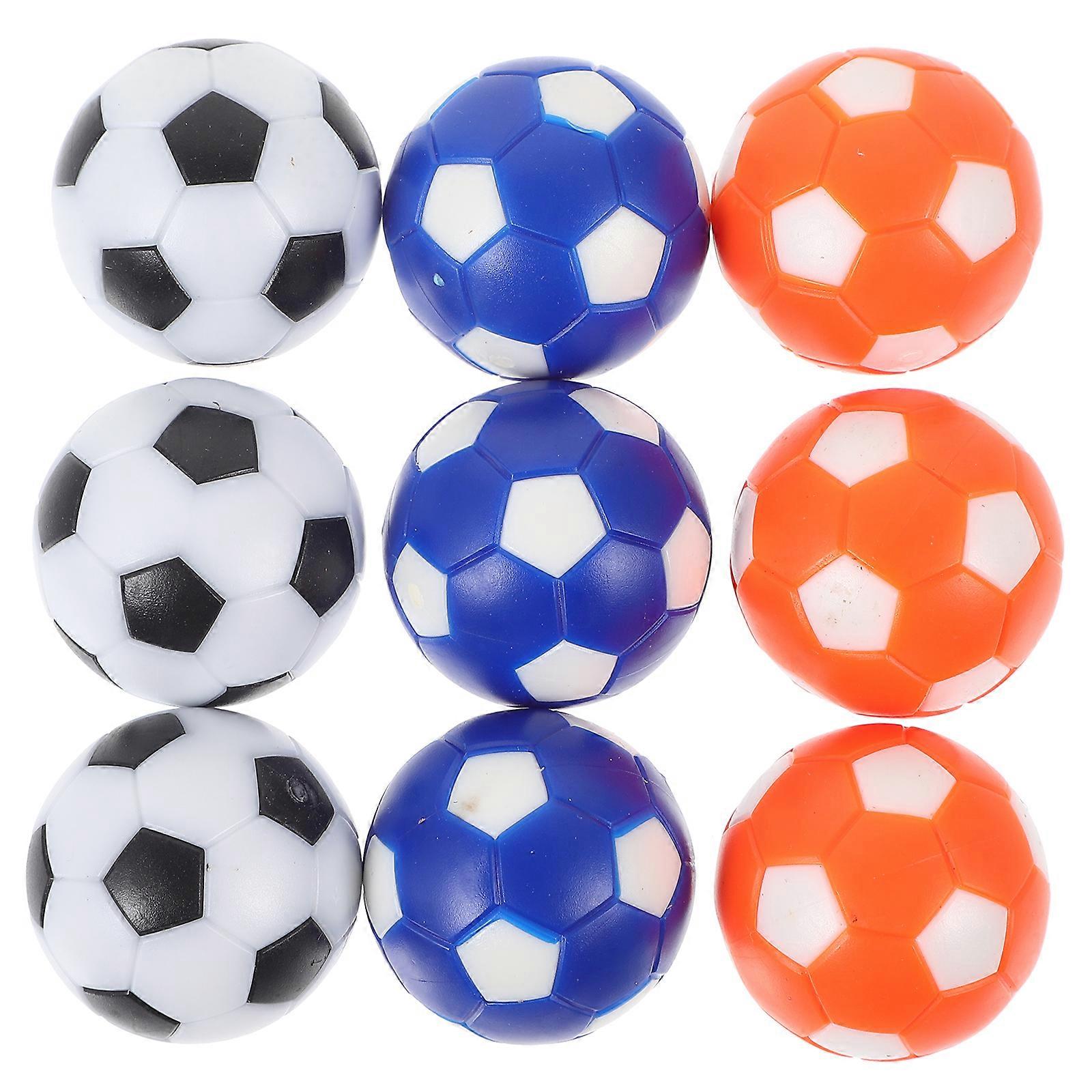 9pcs Foosball Table Balls Replacement Colorful Tabletop Game Soccer Balls