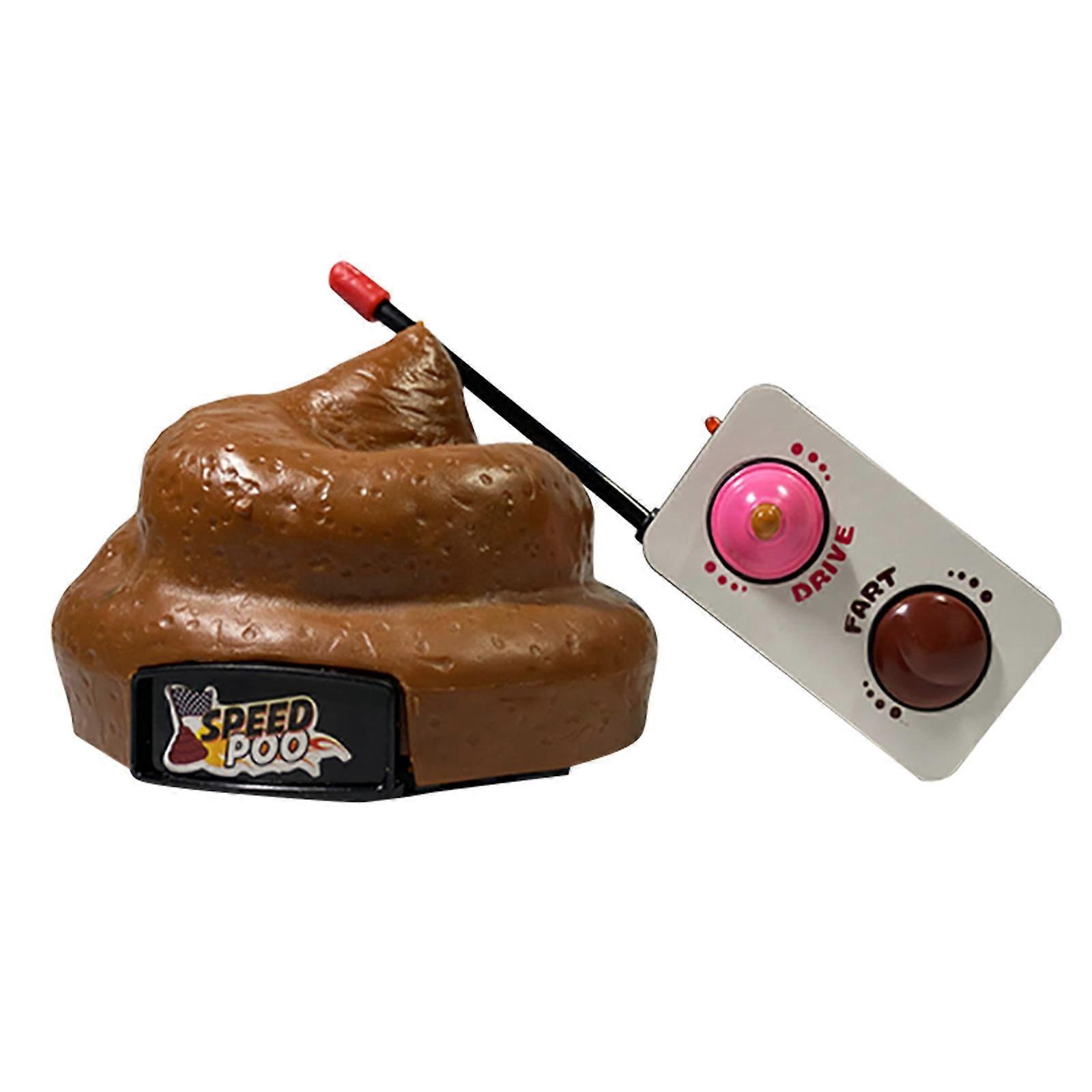 Decompression Toy Remote Control Poop Car Funny Spoof Novelty Trick Toy