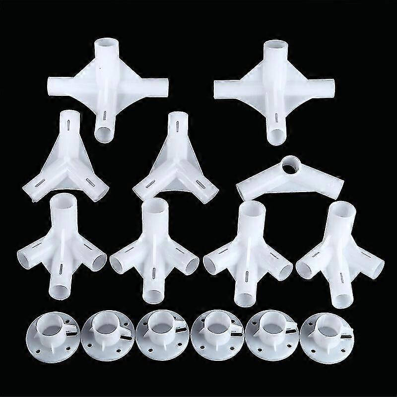 15pcs Tent Spare Parts Tent Corner Connector For 3x6m Gazebo Awning Tent Corner Center Connector Feet 25/19mm