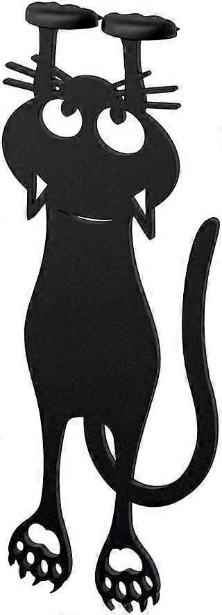 マルクページ おさるの猫 Couleur Noir en Forme de Chat 12cm Plastique/ナイロン