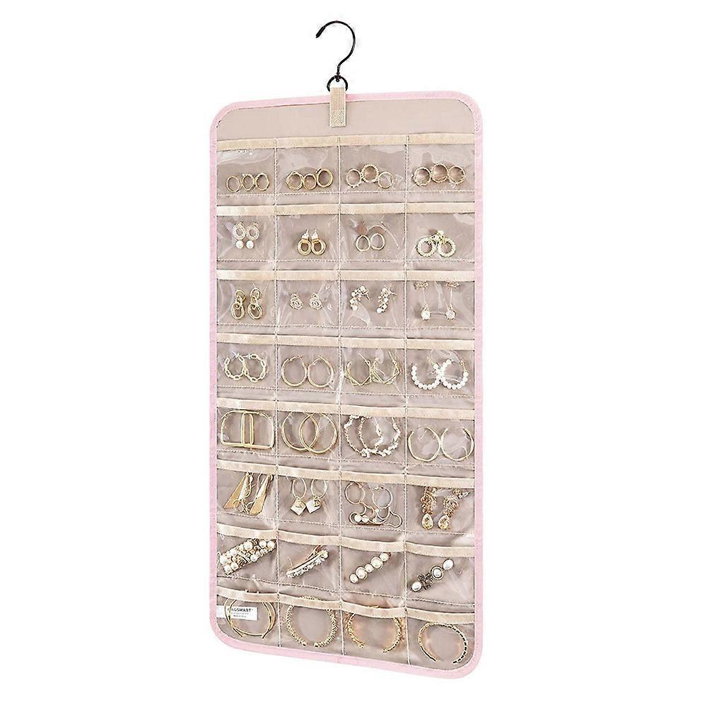 Portable hanging jewelry storage roll with hook