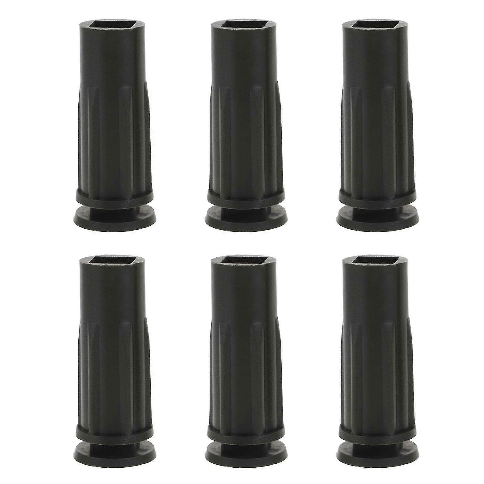 6pcs Plastic Xmas Tree Bases Practical Xmas Tree Holders Tree Fixators Black