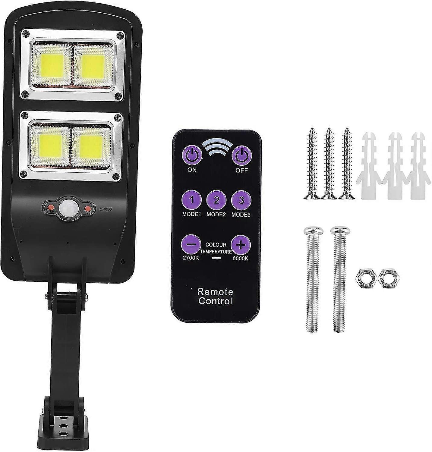 Solar Sensor Wall Light, Human Body Induction Rechargeable Light - 30w