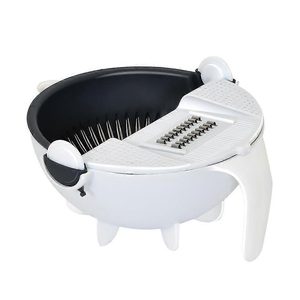 Multifunction Magic Rotate Vegetable Cutter With Drain Basket