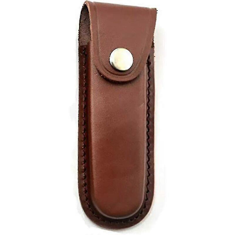 Folding Blade Knife Holster Hunting Carrying Case Leather