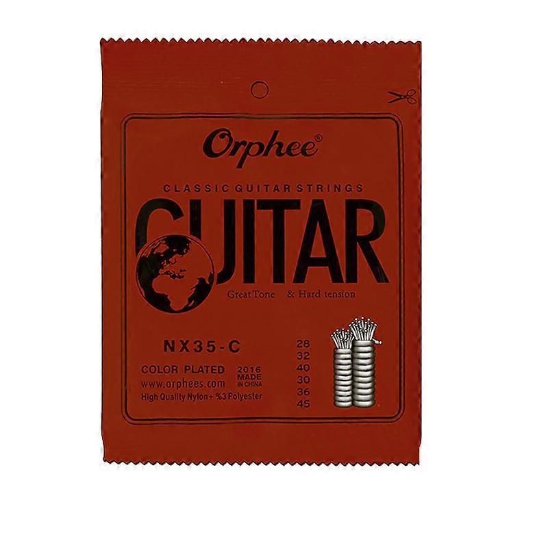 6pcs/set NX35-C Full Set Black Nylon Classical Guitar Strings Hard Tension 0.028 - 0.045 inch