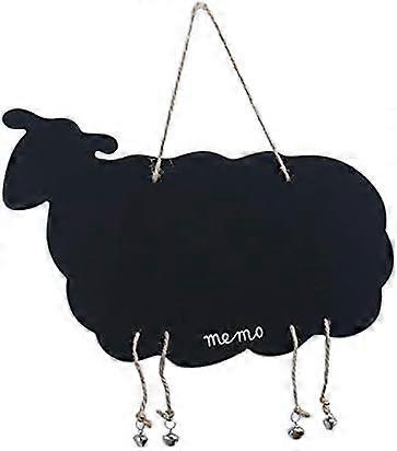 Blackboard Chalkboard Two-Sided Message Board with Hanging Strings. Elk Moose and Sheep Shapes Communication Sign Board for Home Office Restaurant (Sh