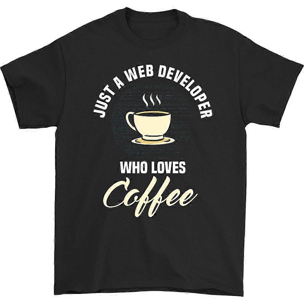 Just A Web Developer Who Loves Coffee T-shirt