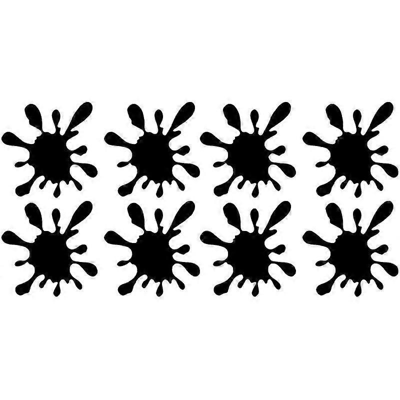 8pcs Car Stickers Water Dropping Pattern Decals Creative Auto Styling Sticker