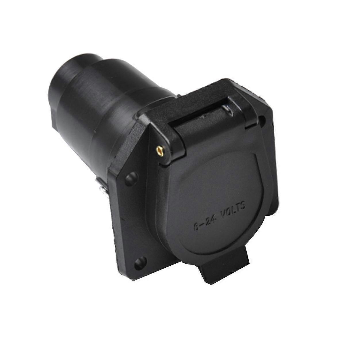 7 Pin RV Blade Trailer Socket Trailer Wiring Harness Connector Heavy Duty 7 Way Vehicle Side Traile