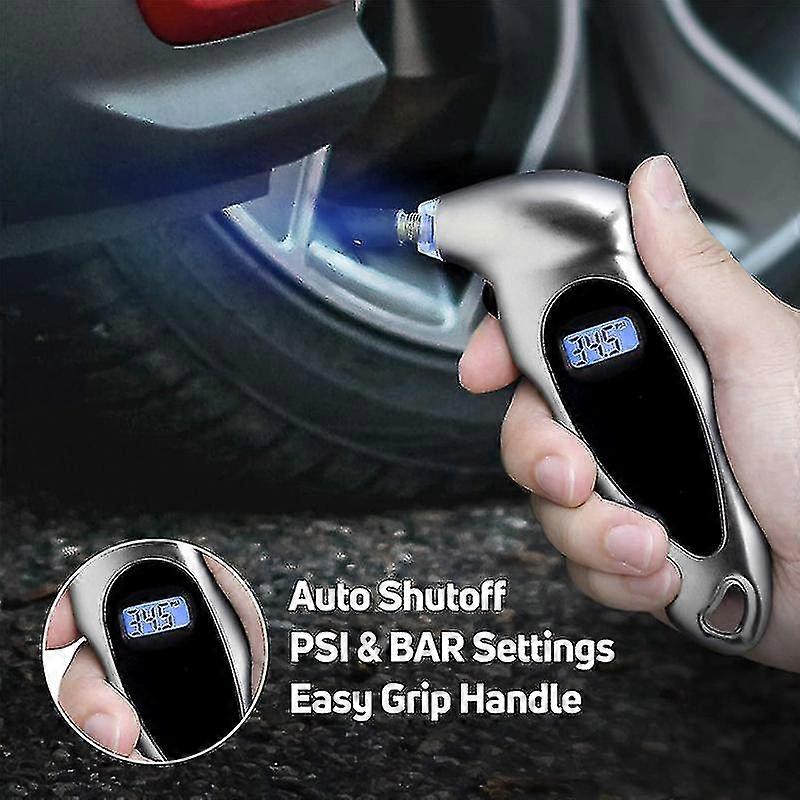 Tire Pressure Gauge Backlight High Precision Digital Tire Pressure Monitoring Car Tyre Air Pressure Gauge Meter Lcd Display 1pc|tire Pressure Monitor
