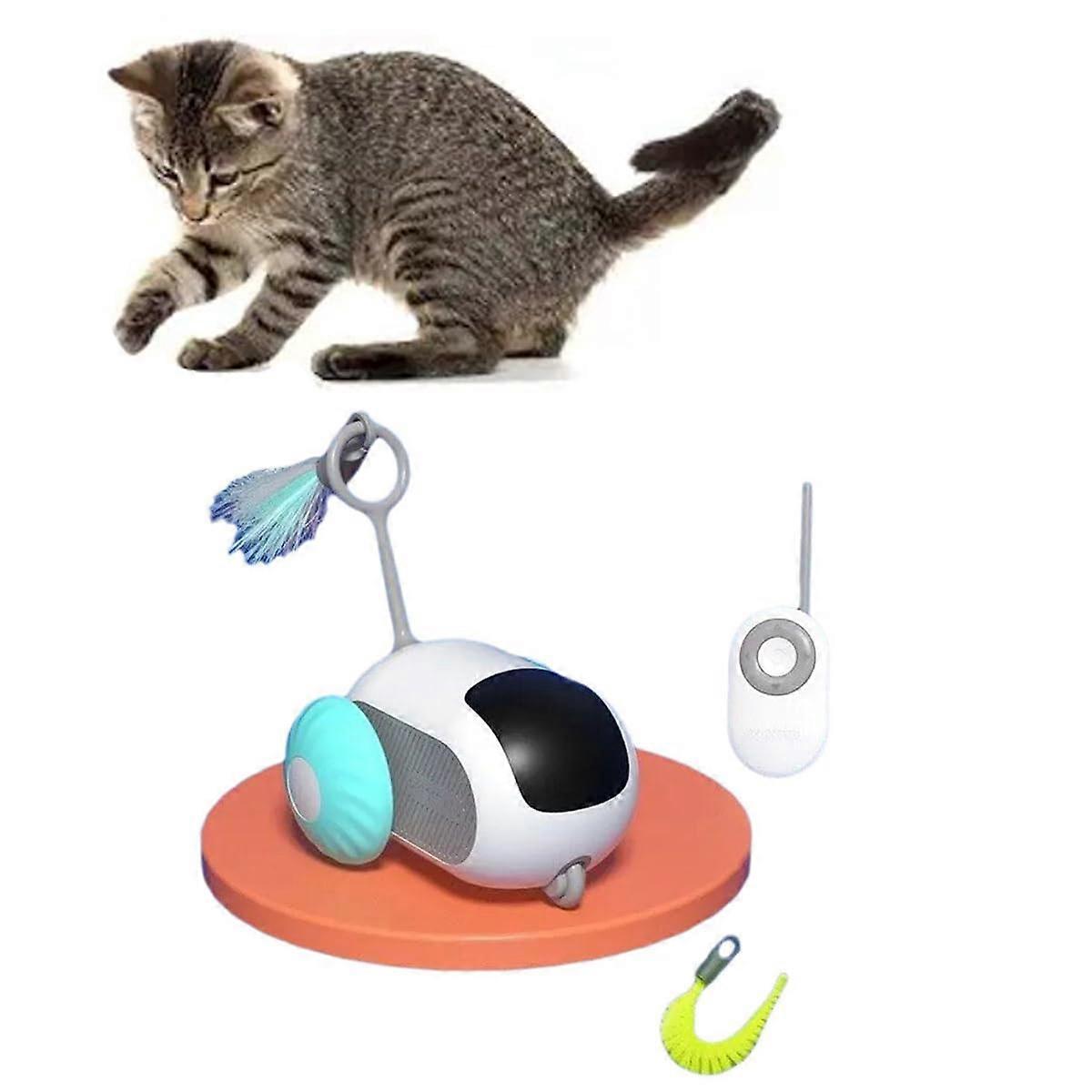 Remote Control Interactive Cat Car Toy USB Charging Chasing Automatic Self-moving Remote Smart Control Car Interactive Cat Toy Pet Products 2024 New